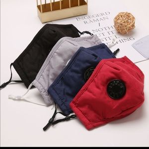 Face mask with 2 filter